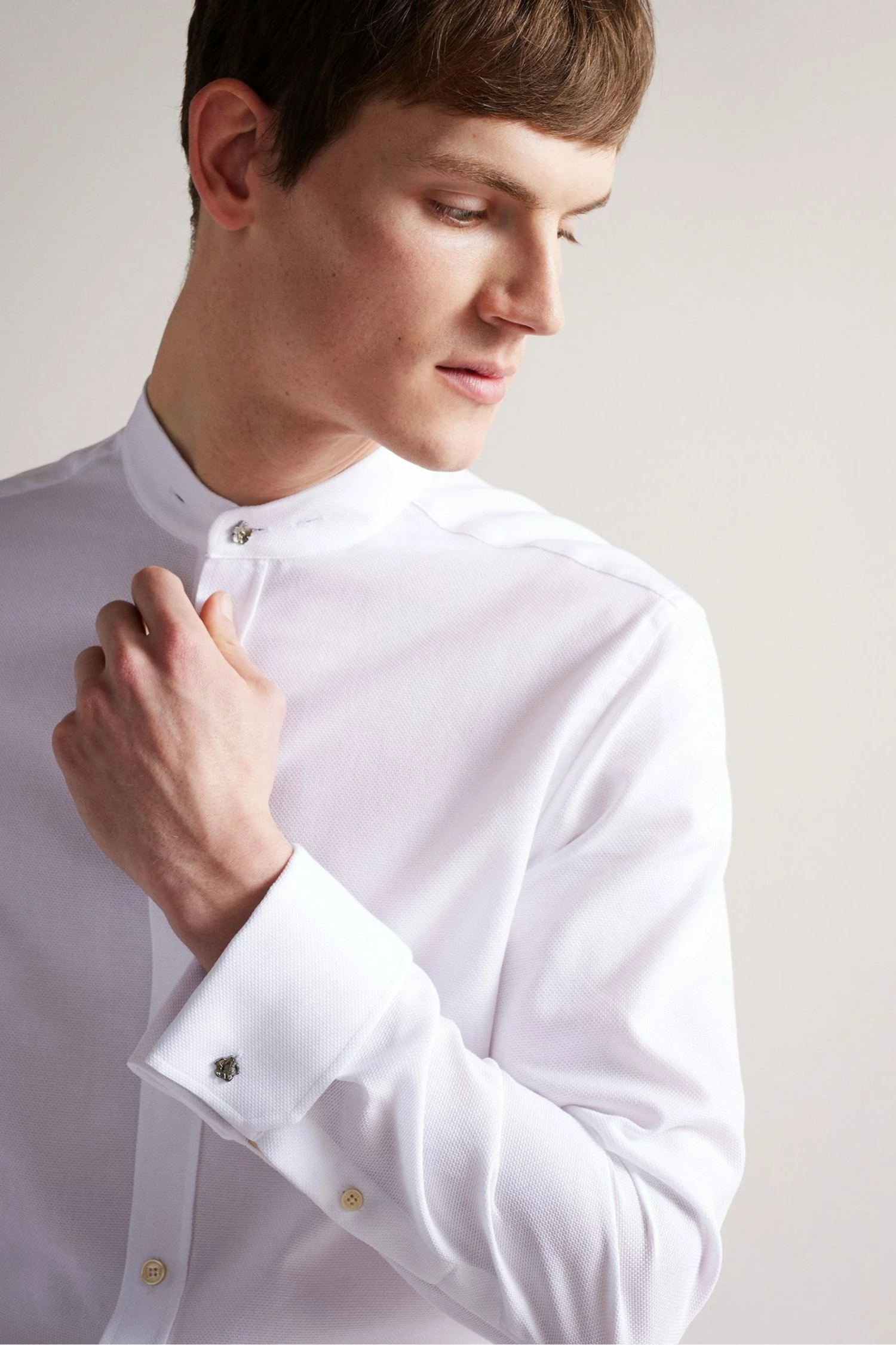 Ted Baker Byward White Long Sleeve Detachable Collar Shirt 6 Ted Baker Byward White Long Sleeve Detachable Collar Shirt - Image 4