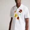 Ted Baker White Walmond Revere Floral Applique Shirt -tedbaker Shop Online unnamed file 1880
