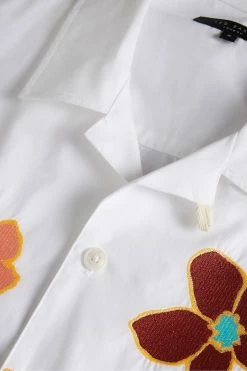 Ted Baker White Walmond Revere Floral Applique Shirt -tedbaker Shop Online unnamed file 1884