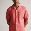 Ted Baker Chatley Pink Ss Jersey Piqué Shirt
