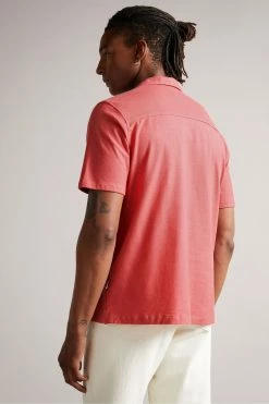 Ted Baker Chatley Pink Ss Jersey Piqué Shirt -tedbaker Shop Online unnamed file 1948