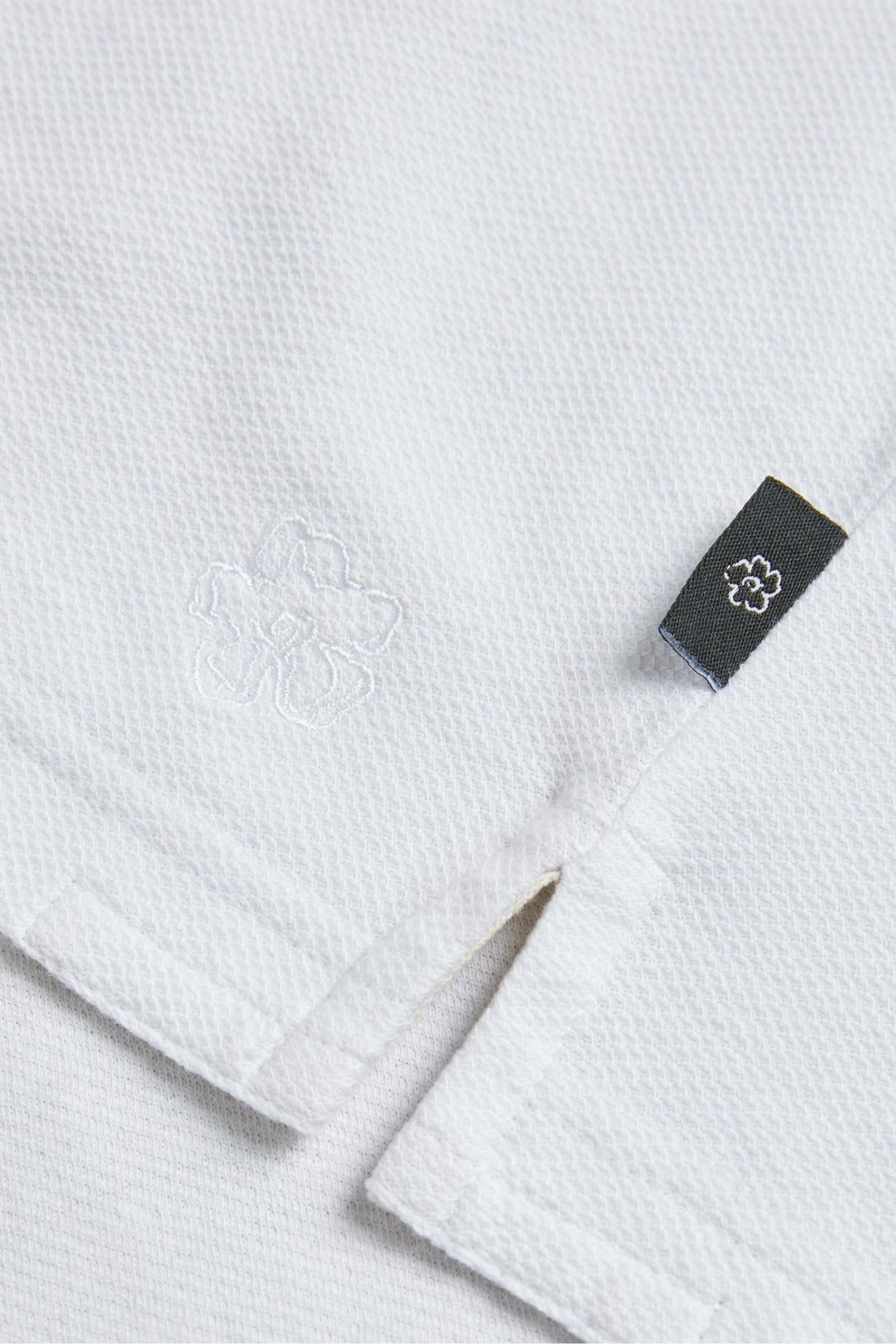 Ted Baker Chatley White Short Sleeve Jersey Pique Shirt 6 Ted Baker Chatley White Short Sleeve Jersey Pique Shirt - Image 5