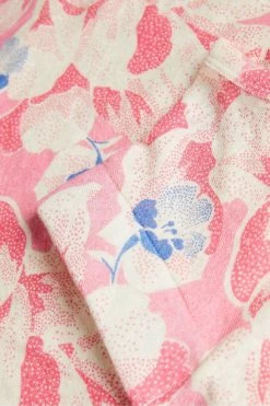 Ted Baker Kashaa Pink Shoulder Pad Linen T-Shirt -tedbaker Shop Online unnamed file 1987