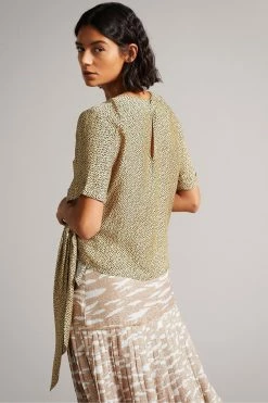 Ted Baker Black Robbiee Black Integral Tie T-Shirt -tedbaker Shop Online unnamed file 1997