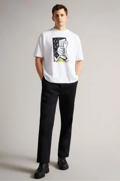 Ted Baker White Cullin Short Sleeve Relaxed Fit Graphic T-Shirt 10 Ted Baker White Cullin Short Sleeve Relaxed Fit Graphic T-Shirt -tedbaker Shop Online unnamed file 2048