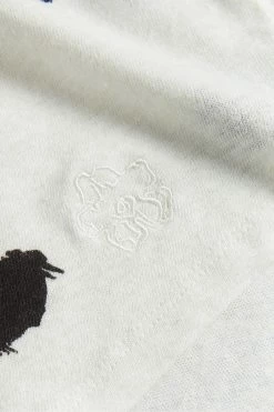 Ted Baker Zariiah White Spot Linen V Neck T-Shirt -tedbaker Shop Online unnamed file 2055