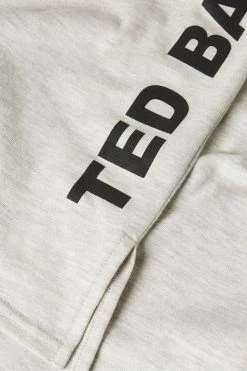 Ted Baker Dk-Grey Aacalia Split Hem Branded T-Shirt -tedbaker Shop Online unnamed file 2074