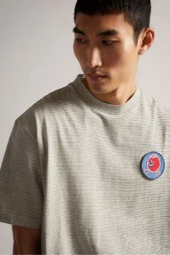 Ted Baker Monans White Short Sleeve Graphic T-Shirt -tedbaker Shop Online unnamed file 2085