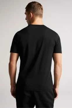 Ted Baker Hawking Black Plain T-Shirt 11 Ted Baker Hawking Black Plain T-Shirt -tedbaker Shop Online unnamed file 2089