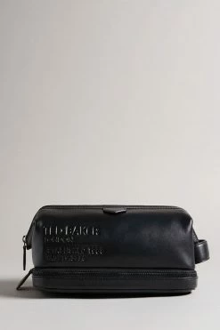 Ted Baker Jimmee Black Leather Frame Pouch