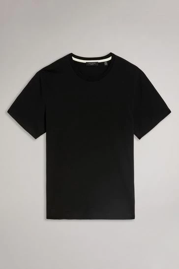 Ted Baker Hawking Black Plain T-Shirt 10 Ted Baker Hawking Black Plain T-Shirt - Image 8