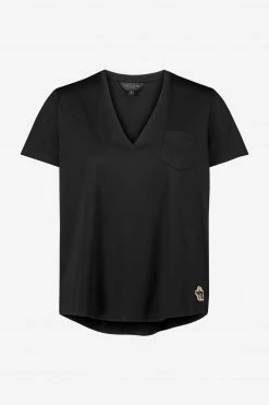 Ted Baker Black Lovage Easy Fit V-Neck T-Shirt -tedbaker Shop Online unnamed file 2112