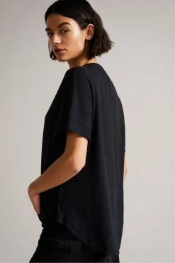 Ted Baker Black Emelita Oopsy Daisy Tee -tedbaker Shop Online unnamed file 2122