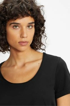 Ted Baker Black Miarna V-Neck Easy Fit T-Shirt -tedbaker Shop Online unnamed file 2128