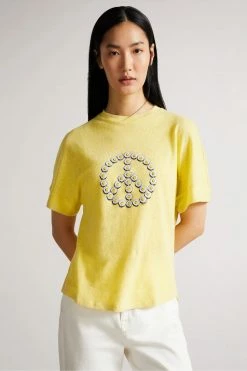Ted Baker Heljaa Yellow Daisy T-Shirt -tedbaker Shop Online unnamed file 2155