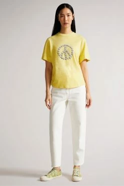 Ted Baker Heljaa Yellow Daisy T-Shirt -tedbaker Shop Online unnamed file 2157
