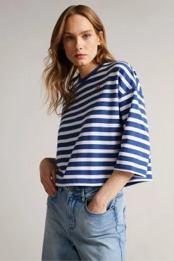 Ted Baker Mmorra Blue Stripe Top -tedbaker Shop Online unnamed file 2162