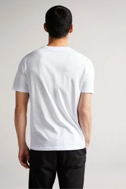 Ted Baker Hawking White Short Sleeve Plain T-Shirt -tedbaker Shop Online unnamed file 2173