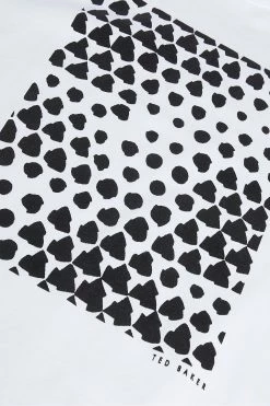 Ted Baker Black Snowhil Short Sleeve Heavy Weight Relaxed Fit Graphic T-Shirt -tedbaker Shop Online unnamed file 2199