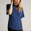 Ted Baker Dark Blue Freyyia Cupro Tee