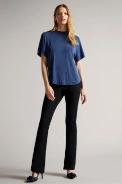 Ted Baker Dark Blue Freyyia Cupro Tee -tedbaker Shop Online unnamed file 2203