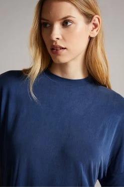 Ted Baker Dark Blue Freyyia Cupro Tee -tedbaker Shop Online unnamed file 2204