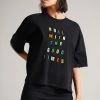 Ted Baker Laurenx Black Roll With The Good Times Graphic T-Shirt