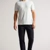 Ted Baker Hawking Grey Marl Short Sleeve Plain T-Shirt