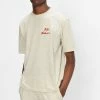Ted Baker Natural Champa Short Sleeve Oversized Branded T-Shirt