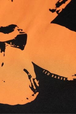 Ted Baker Polpero Black Short Sleeve Heavyweight Relaxed Fit Graphic T-Shirt -tedbaker Shop Online unnamed file 2301