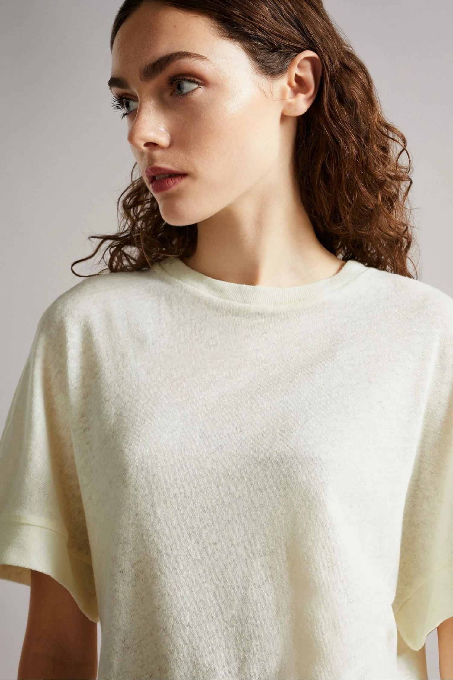 Ted Baker Cream Jersey T-Shirt 6 Ted Baker Cream Jersey T-Shirt - Image 4