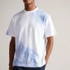 Ted Baker Sumatra White Short Sleeve Placement Paisley Printed T-Shirt