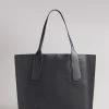Ted Baker Black Embossed Branded Large Shopper Bag