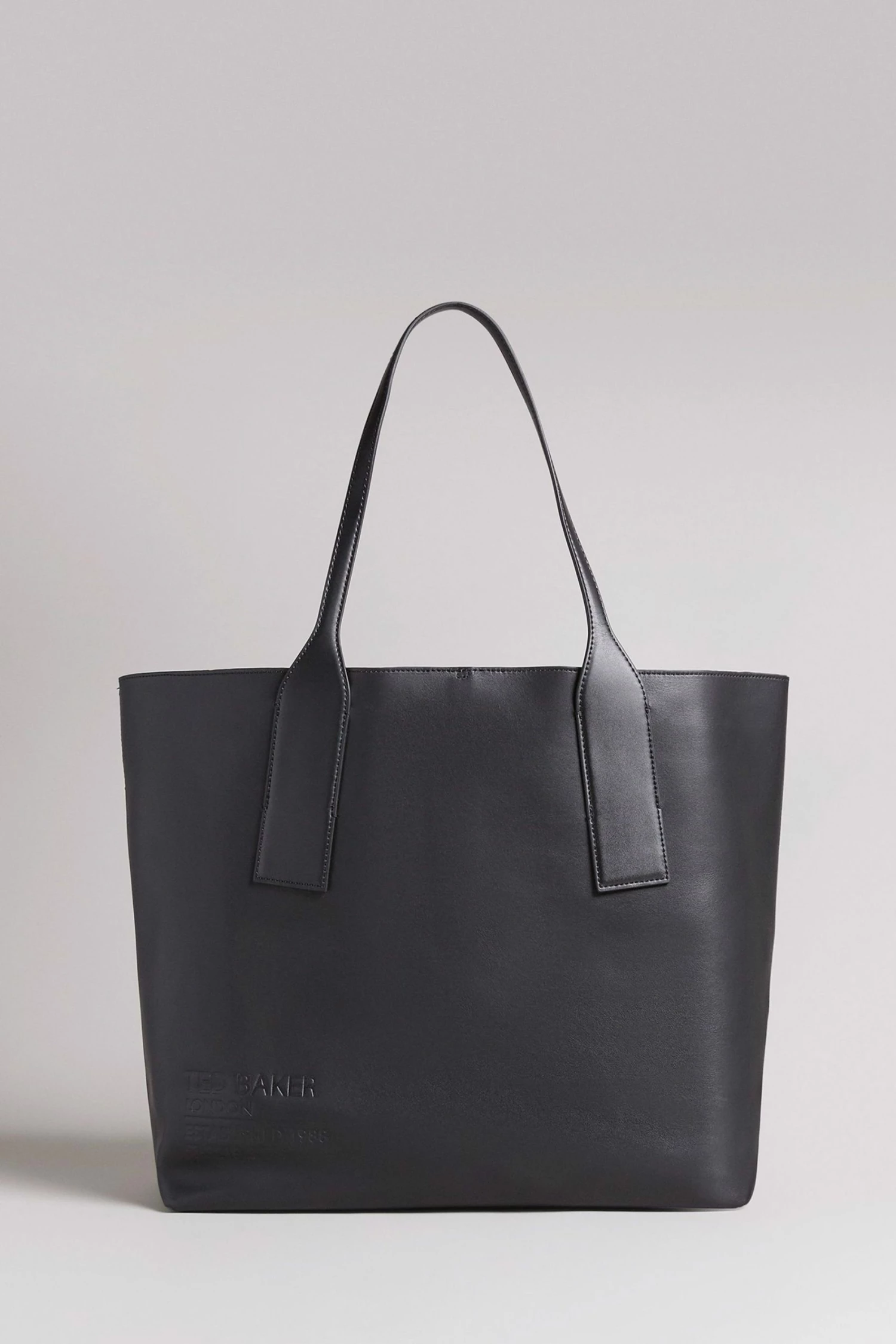 Ted Baker Black Embossed Branded Large Shopper Bag 3 Ted Baker Black Embossed Branded Large Shopper Bag