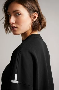 Ted Baker Debrie Black Raw Cut Active Top -tedbaker Shop Online unnamed file 2336