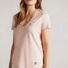 Ted Baker Pink Lovage Easy Fit V-Neck T-Shirt