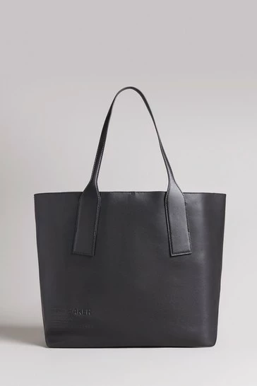 Ted Baker Black Embossed Branded Large Shopper Bag 7 Ted Baker Black Embossed Branded Large Shopper Bag - Image 5