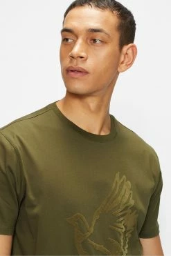 Ted Baker Green Halfpnt Short Sleeve Graphic T-Shirt -tedbaker Shop Online unnamed file 2389