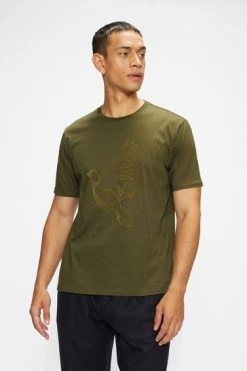 Ted Baker Green Halfpnt Short Sleeve Graphic T-Shirt -tedbaker Shop Online unnamed file 2391