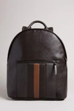 Ted Baker Brn-Choc Esentle Striped Pu Backpack -tedbaker Shop Online unnamed file 243