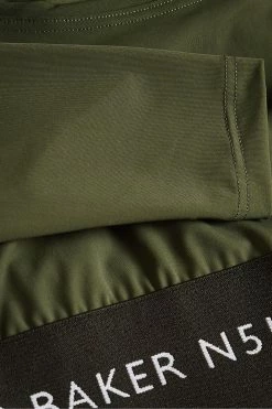 Ted Baker Acamarr Dark Green Long Sleeve Skinny Scoop Neck Top -tedbaker Shop Online unnamed file 2469