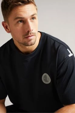 Ted Baker Black Magsock Active Relaxed Quick Dry T-Shirt -tedbaker Shop Online unnamed file 2474