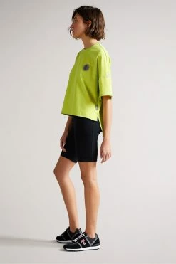 Ted Baker Bright Green Glianas Mesh Jersey T-Shirt -tedbaker Shop Online unnamed file 2482