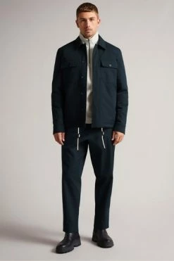 Ted Baker Roster Blue Cavalry Twill Wadded Jacket -tedbaker Shop Online unnamed file 2521