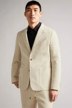 Ted Baker Natural Efford Herringbone Moleskin Jacket -tedbaker Shop Online unnamed file 2533