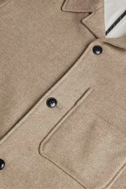 Ted Baker Bower Tan Brown Heavyweight Wool Jacket -tedbaker Shop Online unnamed file 2538