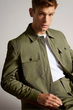 Ted Baker Pl-Green Roster Cavalry Twill Wadded Jacket -tedbaker Shop Online unnamed file 2553