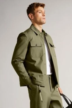 Ted Baker Pl-Green Roster Cavalry Twill Wadded Jacket -tedbaker Shop Online unnamed file 2557