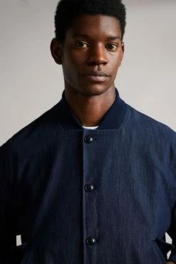 Ted Baker Conham Blue Denim Look Bomber Jacket -tedbaker Shop Online unnamed file 2562