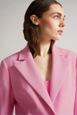 Ted Baker Aleksi Pink Blazer With Notched Lapel -tedbaker Shop Online unnamed file 2589